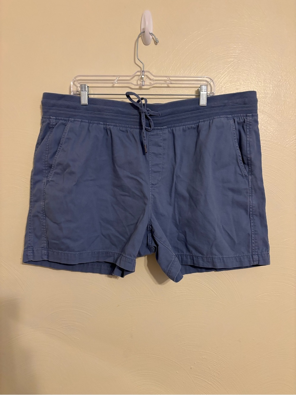Orvis Classic Collection Mens XXL Blue Drawstring Shorts Cotton Lyocell